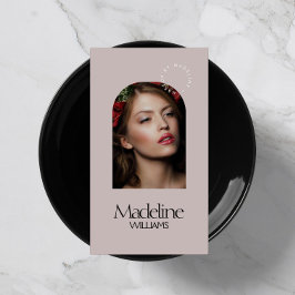 Tarjeta De Visita Moda editorial Salón de belleza maquillaje artista