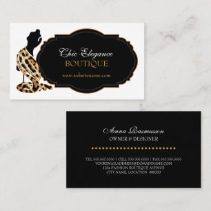 Tarjeta De Visita Moda Elegante