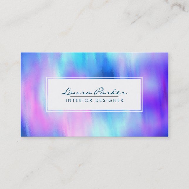 Tarjeta De Visita Moda elegante del artista de Guay del extracto de (Anverso)