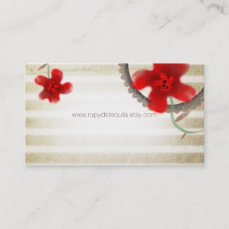Tarjeta De Visita Moda elegante en flor