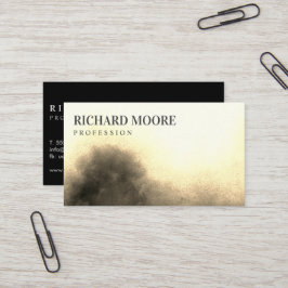 Tarjeta De Visita Moda Elegante Misty Golden Abstract