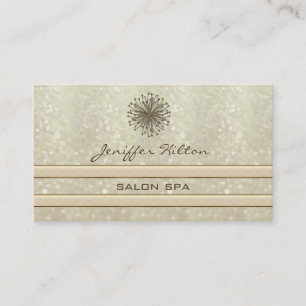Tarjeta De Visita Moda elegante profesional purpurinoso dandelion