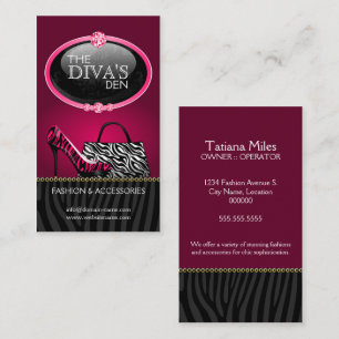 Tarjeta De Visita Moda elegante y descarada