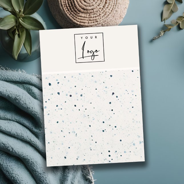 Tarjeta De Visita Moda Escaseada Azul Textura Blanco Tapón (Subido por el creador)