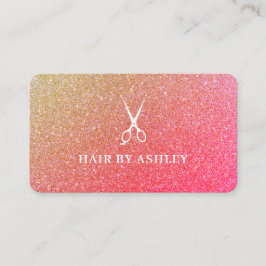 Tarjeta De Visita Moda Esparkle rosa Salón de belleza Salón de lealt