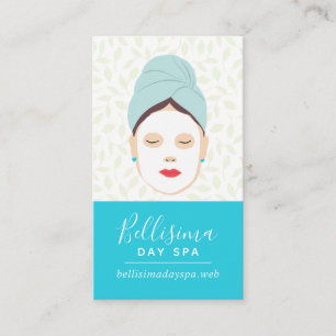 Tarjeta De Visita Moda Facial Spa Lady Business Card