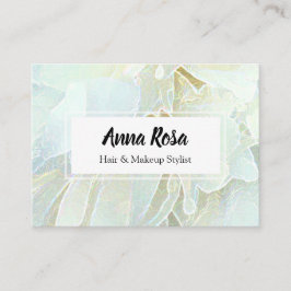 Tarjeta De Visita Moda floral de las azules turquesas del *~* de la