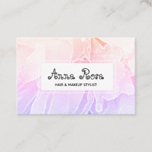 Tarjeta De Visita *~* Moda floral Peony Flower Pink Lavender