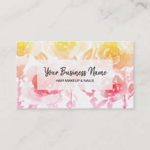 Tarjeta De Visita *~* Moda Floral Rosas de Bouquet Flores de Wisteri