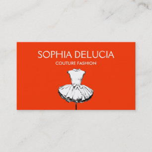 Tarjeta De Visita Moda Girly Vestido Red Fashion Boutique