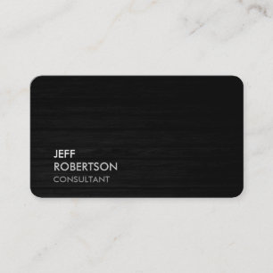 Tarjeta De Visita Moda Gris Gris Black Wood atractiva