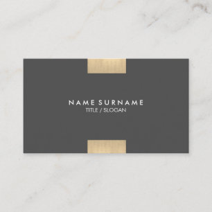 Tarjeta De Visita Moda impresa Kraft moderna elegante del acento del