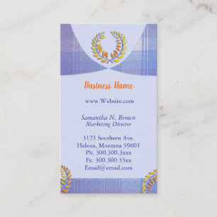 Tarjeta De Visita Moda Laurel Wreath personalizada