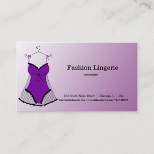 Tarjeta De Visita Moda Lingerie
