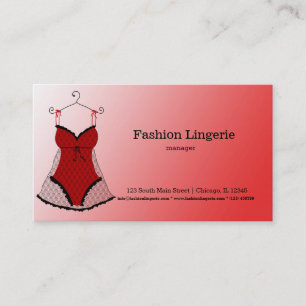 Tarjeta De Visita Moda Lingerie