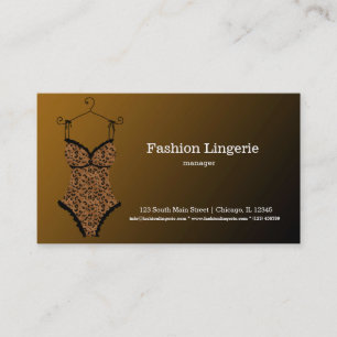Tarjeta De Visita Moda Lingerie