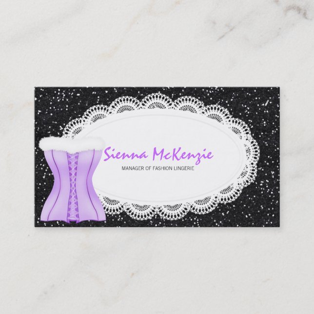 Tarjeta De Visita Moda Lingerie (Anverso)