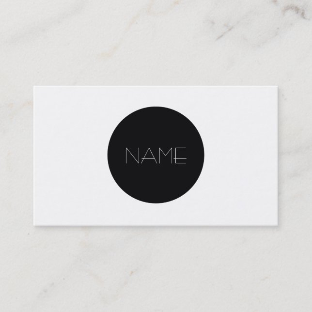 Tarjeta De Visita Moda minimalista (Anverso)