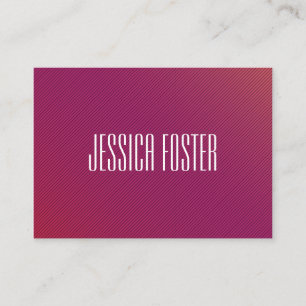 Tarjeta De Visita Moda minimalista magenta