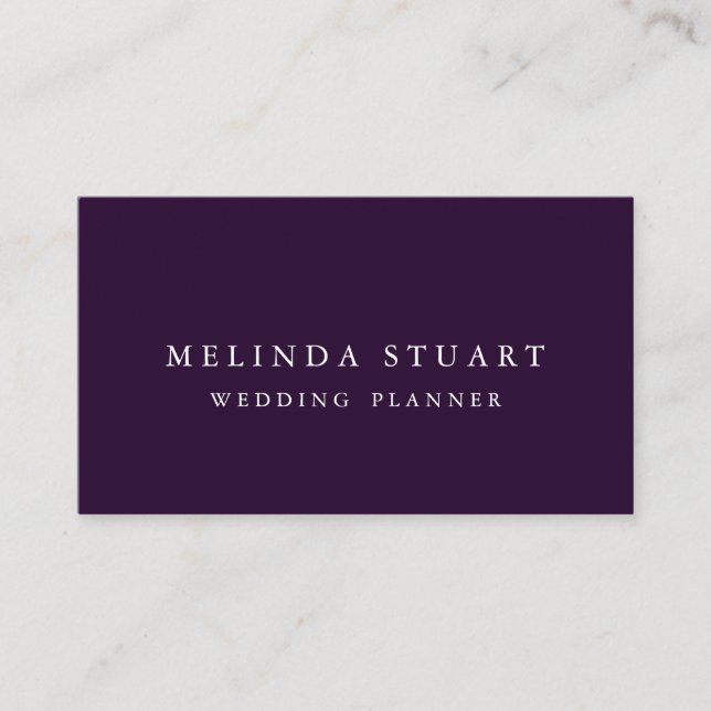 Tarjeta De Visita Moda Minimalista moderna (Anverso)