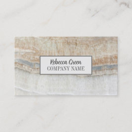 Tarjeta De Visita Moda minimalista moderna Moda elegante Mármol beig
