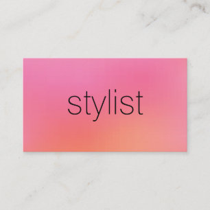 Tarjeta De Visita Moda minimalista Texto de fondo mezclado