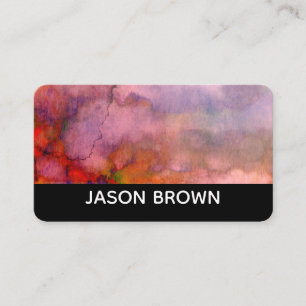 Tarjeta De Visita moda moderna acuarela arte abstracto personalizado