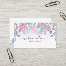 Moda moderna acuarela azul Hydrangeas Autobús flor