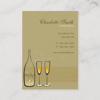Tarjeta De Visita Moda moderna con clase burbujeante de oro elegante