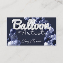 Moda moderna de arte de globos marina plata azul