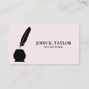 Tarjeta De Visita Moda moderna elegante notario público