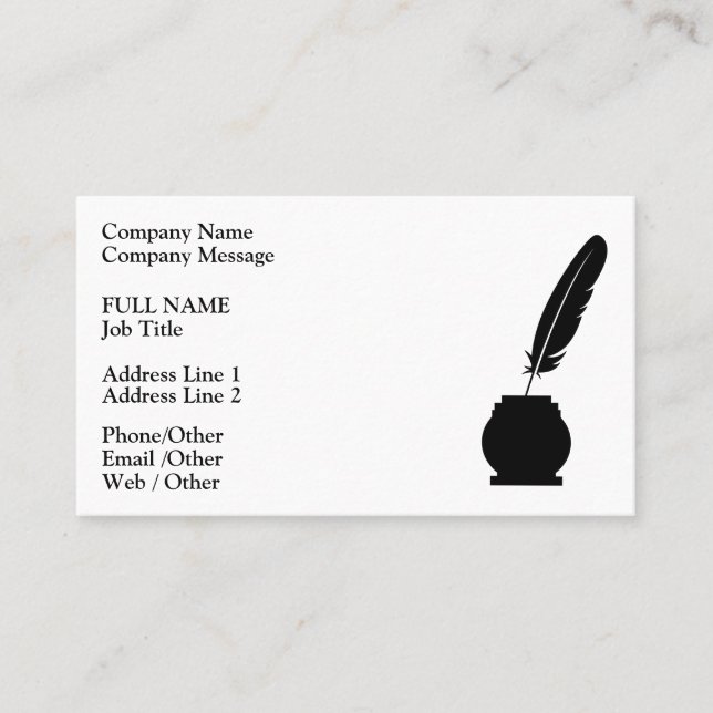Tarjeta De Visita Moda moderna elegante notario público (Anverso)