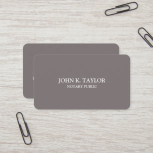 Tarjeta De Visita Moda moderna elegante notario público