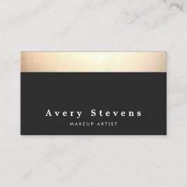 Tarjeta De Visita Moda moderna en negro y oro