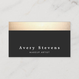 Tarjeta De Visita Moda moderna en negro y oro