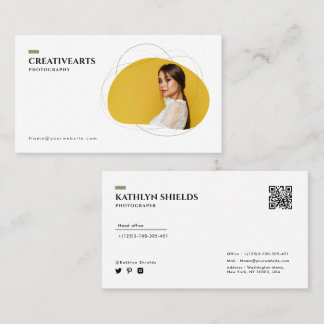 Tarjeta De Visita moda moderna minimalista fotografía