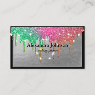 Tarjeta De Visita Moda moderna Negro y Lujo Relieve metalizado dorad