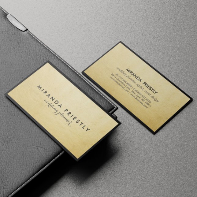 Tarjeta De Visita Moda moderna negro y Relieve metalizado dorado fal (Subido por el creador)
