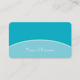 Tarjeta De Visita Moda Moderna Profesional Aqua Turquoise Con Nombre