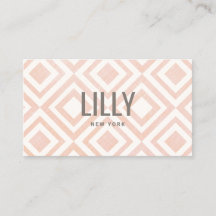 Moda Moderno Rubor Patrón Geométrico Rosa Negocios