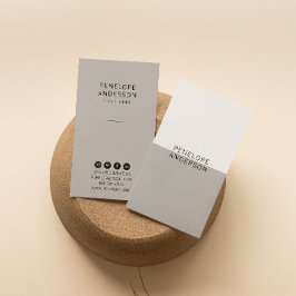 Tarjeta De Visita Moda Neutral Taupe Minimalista Boho moderno único