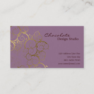 Tarjeta De Visita Moda ornamental del vintage de Deco de las hojas