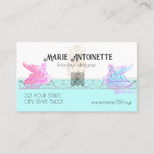 Tarjeta De Visita Moda ornamental renacentista brillante