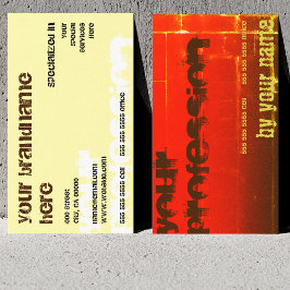 Tarjeta De Visita Moda para cada Moda de negocios Red Gold Brown