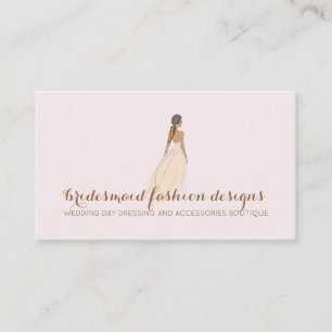 Tarjeta De Visita Moda para fiesta de evento de dama de honor de bod
