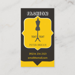 Tarjeta De Visita moda Posh Negrita Artesanía de la Industria de la 