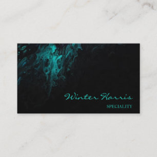 Tarjeta De Visita Moda profesional artístico abstracto negro