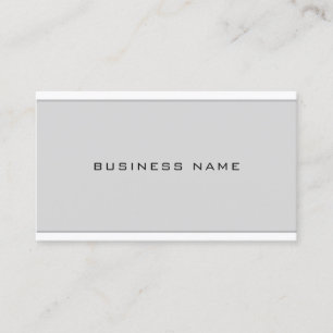 Tarjeta De Visita Moda profesional Llanura simple de color blanco gr