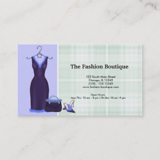Tarjeta De Visita Moda (púrpura)