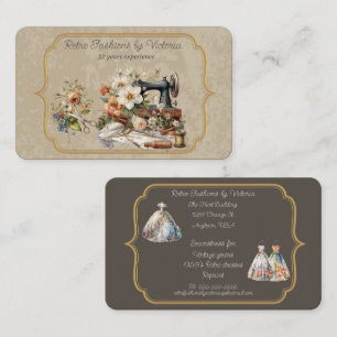 Tarjeta De Visita Moda retro